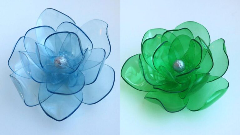 Mit dieser einfachen Technik verwandelst du alte Plastikflaschen in wunderschöne Blumen…
