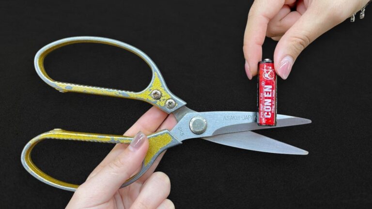Dieser überraschende Trick schärft deine Scheren wie neu – ganz ohne Werkzeuge…