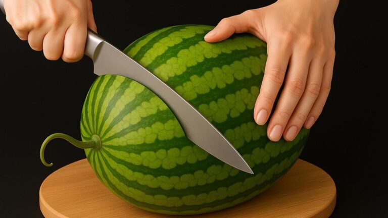 Dieser einfache Trick verwandelt deine Wassermelone in ein sauberes Festival der frischen