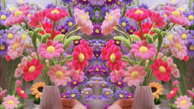 Dieser geniale Tipp verwandelt einfache Pfeifenreiniger in bezaubernde Tischblumen…