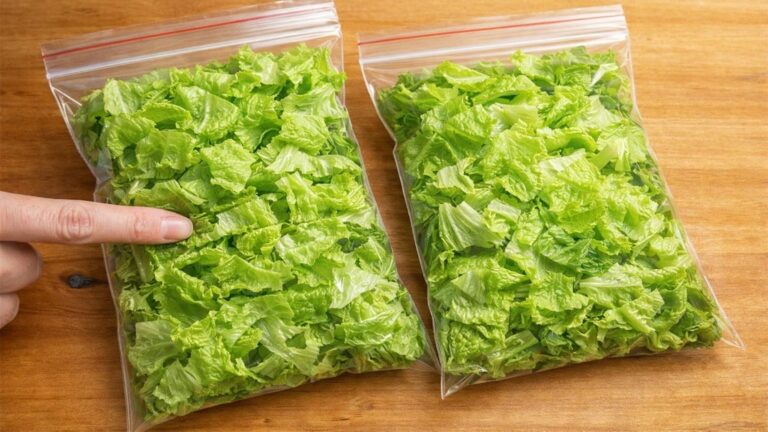 Dieser einfache Trick hält deinen Salat wochenlang frisch und knackig…