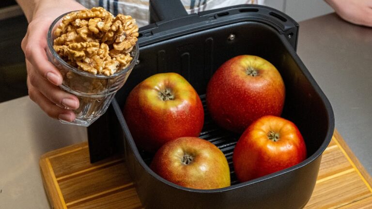 5 geniale Ideen mit Walnüssen und Äpfeln aus dem Air Fryer für perfekten Genuss!