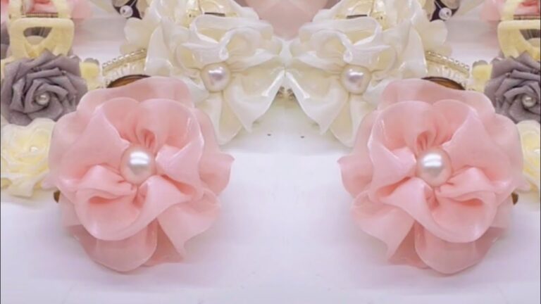 5 einfache DIY Ideen: 5 Minuten für bunte Stoffblumen-Haarclips!