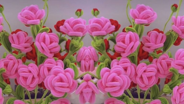 10 einfache Bastelideen für wunderschöne Piperein-Rosen zur Tischdekoration