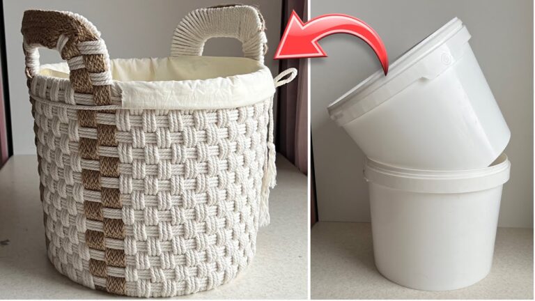 5 kreative Ideen für einen DIY-Korb mit abnehmbarem Beutel entdecken!