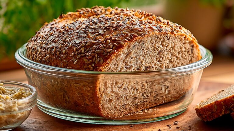 Gesundes Brot mit nur 2 Zutaten – schnell, lecker und ohne Zucker!