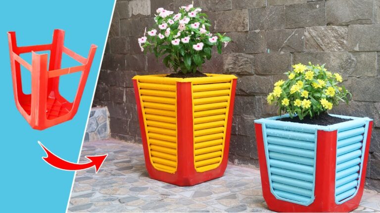 5 kreative Schritte: Alte Plastikstühle in coole Pflanzgefäße verwandeln!