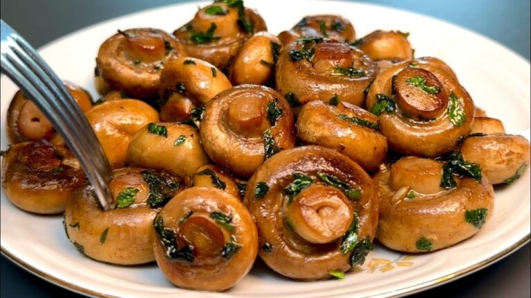 10 Gründe, warum gebratene Champignons mit Knoblauch besser als Fleisch sind!