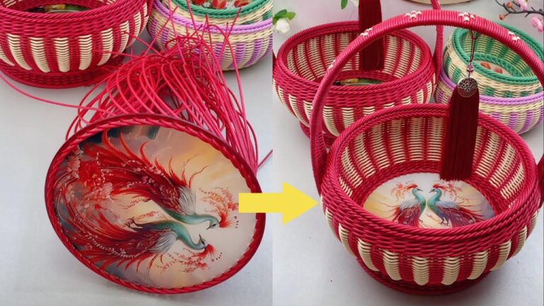 10 einfache Schritte zu deinem eigenen DIY Acryl- und Rattankorb für Einsteiger