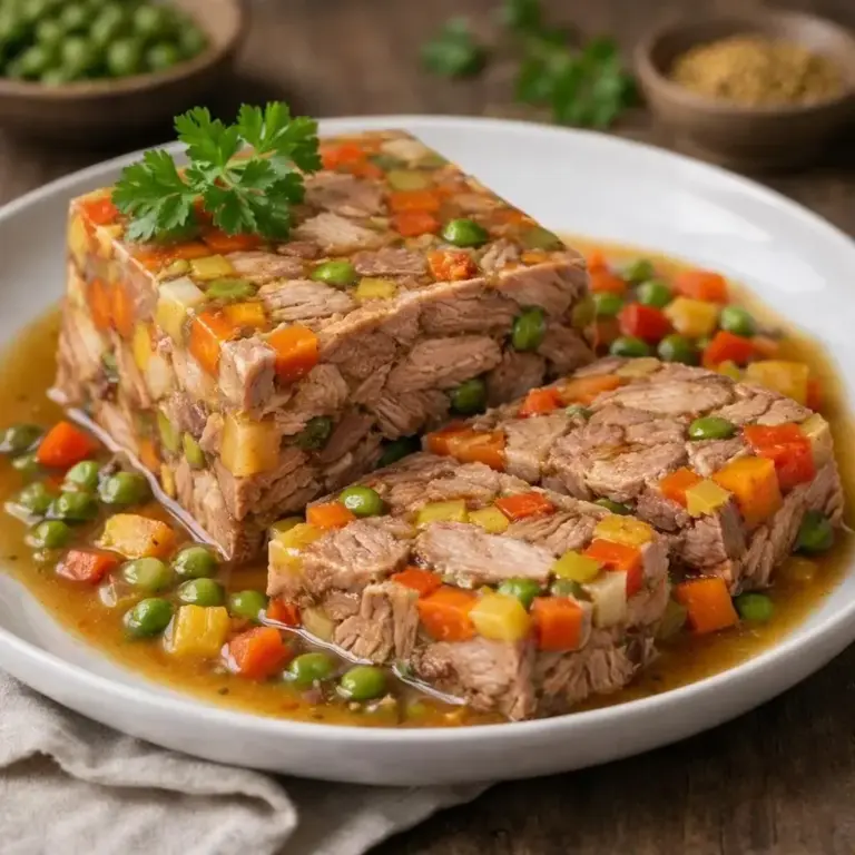 Schweinebacke mit knackigem Gemüse im schnellen Schmortopf