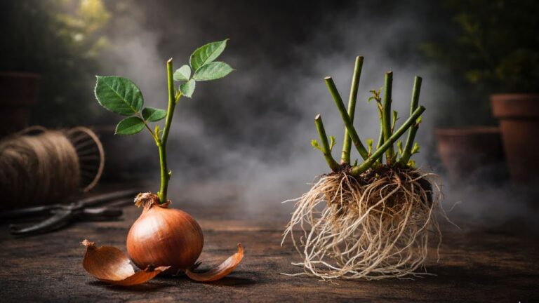 5 Gründe, warum Zwiebelschalen deine Rosen nicht wurzeln – entdecke die echte Lösung!