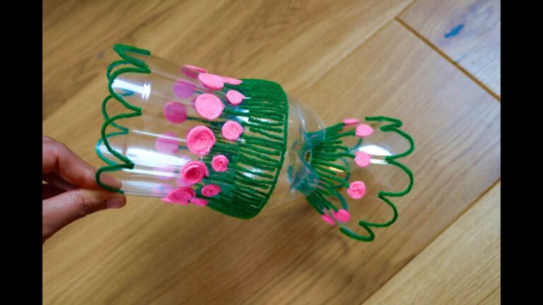 5 kreative Ideen für DIY Blumenvasen aus Plastikflaschen zum Dekorieren deiner Wohnung