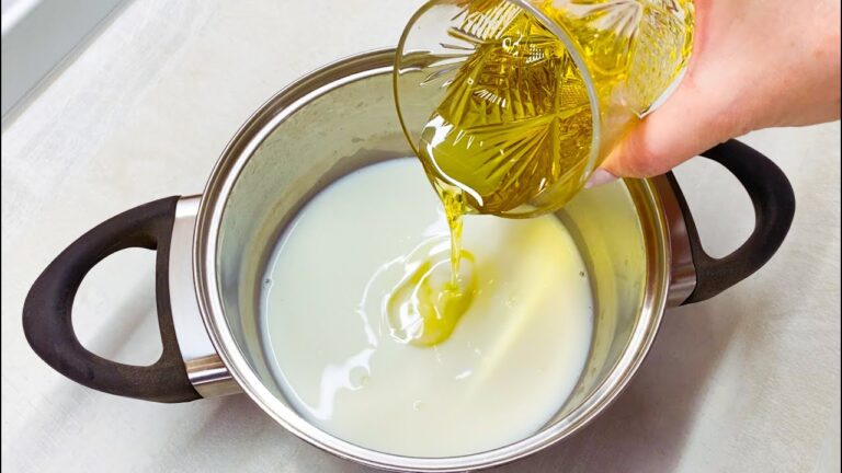 Olivenöl in Milch: 3 einfache Schritte für deinen eigenen Kreationsmix!