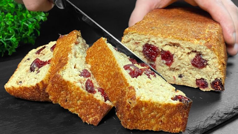 5 Minuten für einen zuckerfreien Diätkuchen mit 1 Tasse Haferflocken und 2 Äpfeln