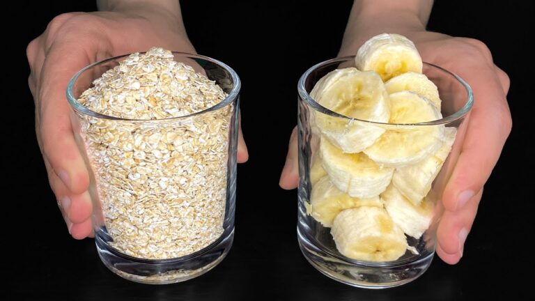 5 Minuten für das beste kalorienarme Haferflocken-Bananen-Dessert!