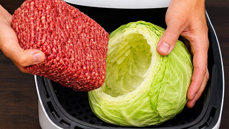 Kohl und Hackfleisch im Airfryer – 5 Schritte zum unglaublich leckeren Ergebnis!