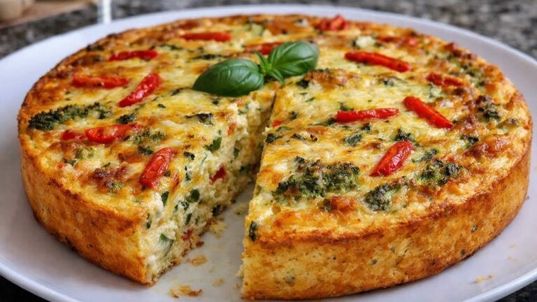 Ohne Mehl! Dieser gebackene Gemüsekuchen war der beste, den ich je gegessen habe!