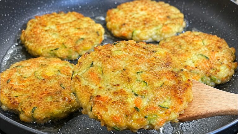 Kartoffel-Zucchini-Puffer mit Karotten (ohne Eier) | Knusprige Gemüsepuffer