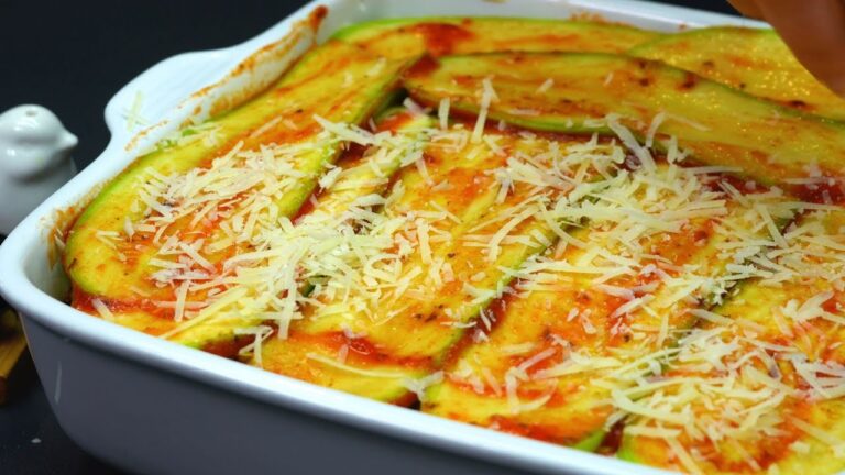 Alle liebten dieses einfache Zucchinigericht. 😋 Gemüse-Lasagne