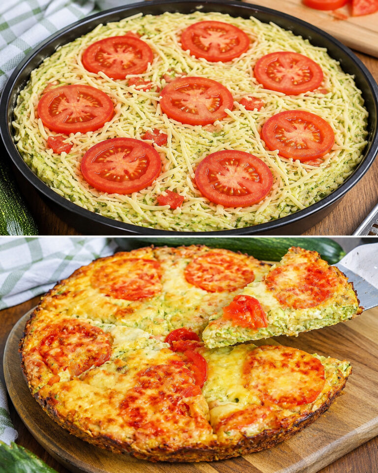 Du hast Zucchini noch nie so gekocht! Zucchini-Pizza!