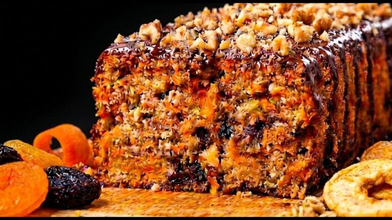 NUR Haferflocken, Äpfel und Karotten! 🥕 Ein Kuchen OHNE MEHL UND OHNE ZUCKER