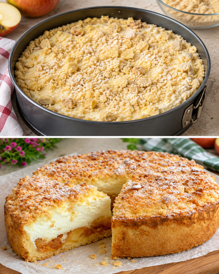 Diese zartschmelzende Apfeltarte mit Soufflé-Creme ist ein wahrer Genuss!