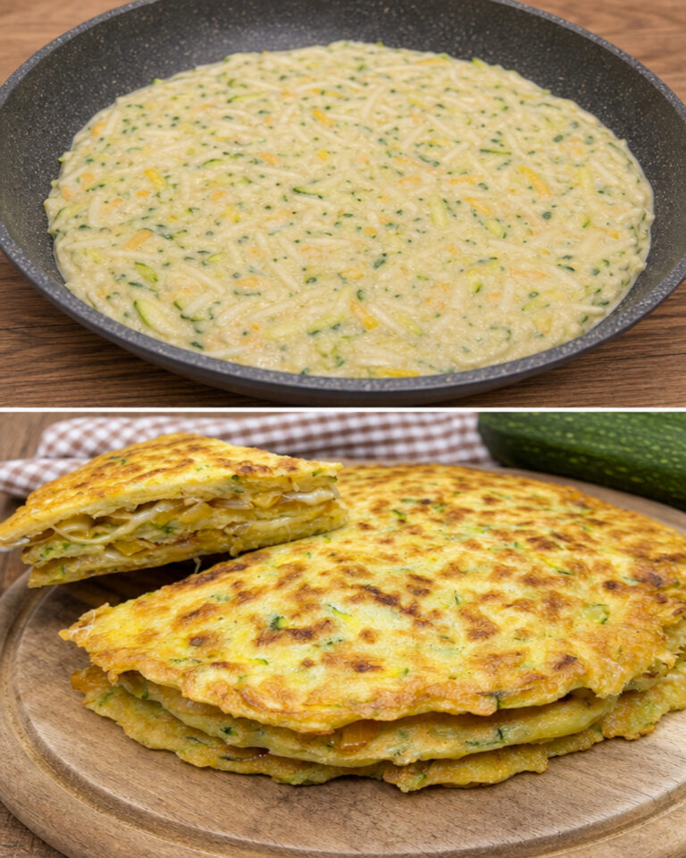 Einfach Kartoffeln und 1 Zucchini reiben, um dieses einfache, leckere und günstige Gericht zuzubereiten