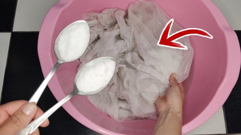 So wäschst du Tüll wieder schneeweiß 💥 Das Ergebnis kann sich sehen lassen